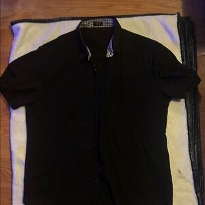 Men's Black Short Sleeve Shirt